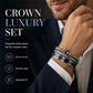 👑 50% OFF! 💎 3-piece men's bracelet set with crown design – Luxurious look, durable & versatile – Perfect for everyday wear & special occasions ✨