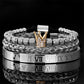 👑 50% OFF! 💎 3-piece men's bracelet set with crown design – Luxurious look, durable & versatile – Perfect for everyday wear & special occasions ✨