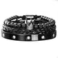 👑 50% OFF! 💎 3-piece men's bracelet set with crown design – Luxurious look, durable & versatile – Perfect for everyday wear & special occasions ✨