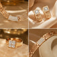 📢📢40% OFF !! ⏰Elegant Rhinestone Jewelry 4-Piece Set