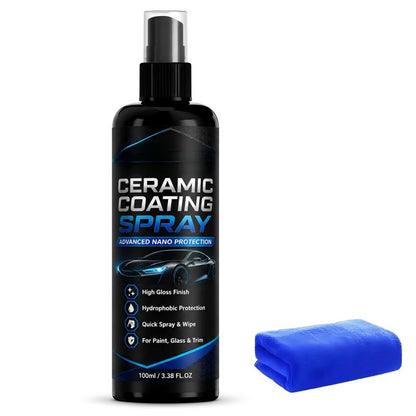 🚗✨ 50% OFF! Nano Ceramic Coating Spray – Hydrophobic barrier repels rain & mud, restores deep mirror-like gloss. Paint, glass & wheels – one spray, showroom shine! 🛡️💎