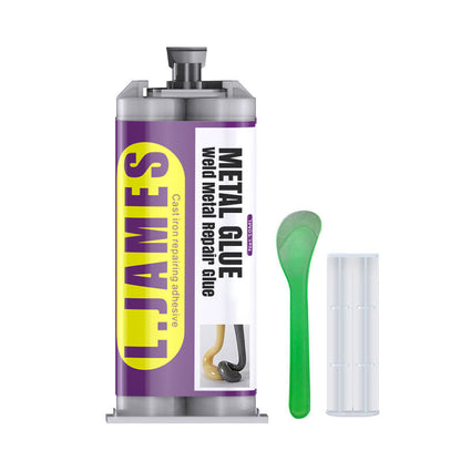 🔧 Metal Glue – Weld Metal Repair Epoxy, High Strength Steel Adhesive, Alternative to Torch Welding, Cures at Room Temperature 🛠️✨