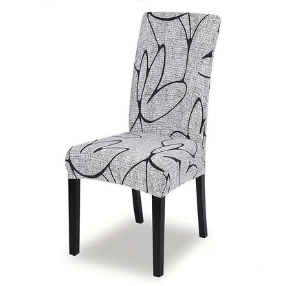 🛋️ Universal Chair Cover with Stretch Fabric & Print – for the backrest and seat, washable & versatile for the dining table & living room 🪑