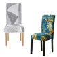 🛋️ Universal Chair Cover with Stretch Fabric & Print – for the backrest and seat, washable & versatile for the dining table & living room 🪑