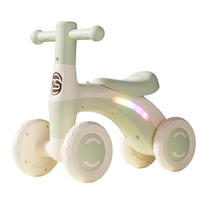 🚲 60% OFF! 🎵 Baby balance bike with music & lights – Colorful, safe, and helps develop motor skills – Perfect for playful movement in the nursery ✨