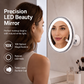 💄 10X Magnifying Makeup Mirror – LED Ring Light & 360° Adjustable for Makeup & Skincare