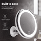 💄 10X Magnifying Makeup Mirror – LED Ring Light & 360° Adjustable for Makeup & Skincare