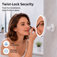 💄 10X Magnifying Makeup Mirror – LED Ring Light & 360° Adjustable for Makeup & Skincare