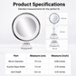 💄 10X Magnifying Makeup Mirror – LED Ring Light & 360° Adjustable for Makeup & Skincare