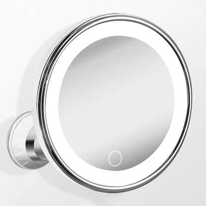 💄 10X Magnifying Makeup Mirror – LED Ring Light & 360° Adjustable for Makeup & Skincare
