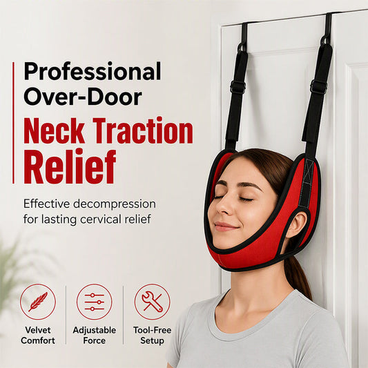 🧘 Neck Traction Sling – Adjustable & Comfortable for Home Stretching & Relaxation