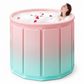 ✨50%OFF🛀Portable Folding Bathtub for Adults Large Thickened Insulated Soaking Tub with Cushion and Drain Pipe