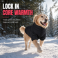 Warm Winter Dog Coat Color Block Padded Pet for Small Medium and Large Dogs and Cats